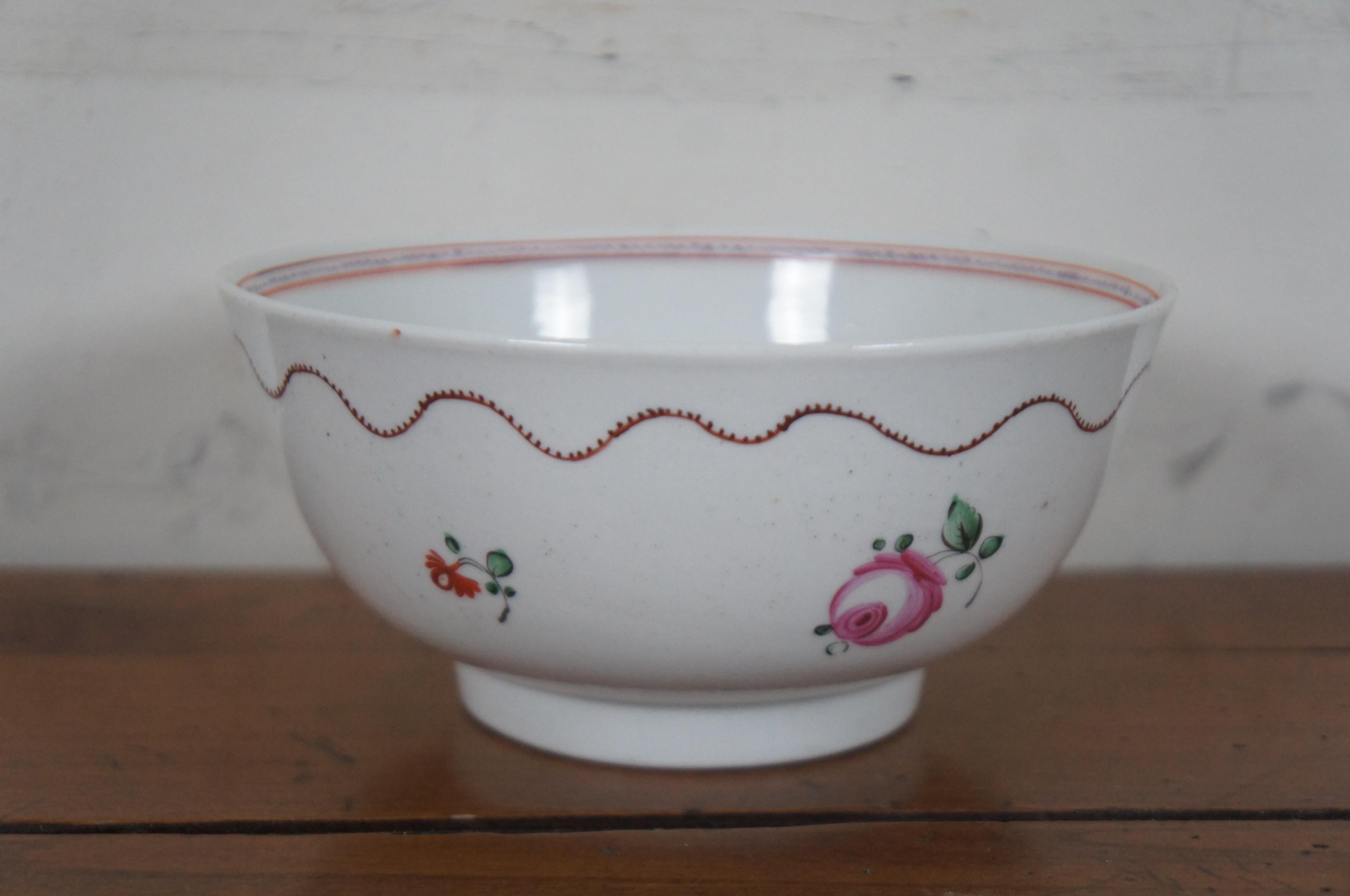 8 Antique 18th Century Chinese Export Qianlong Famille Rose Floral Porcelain 5