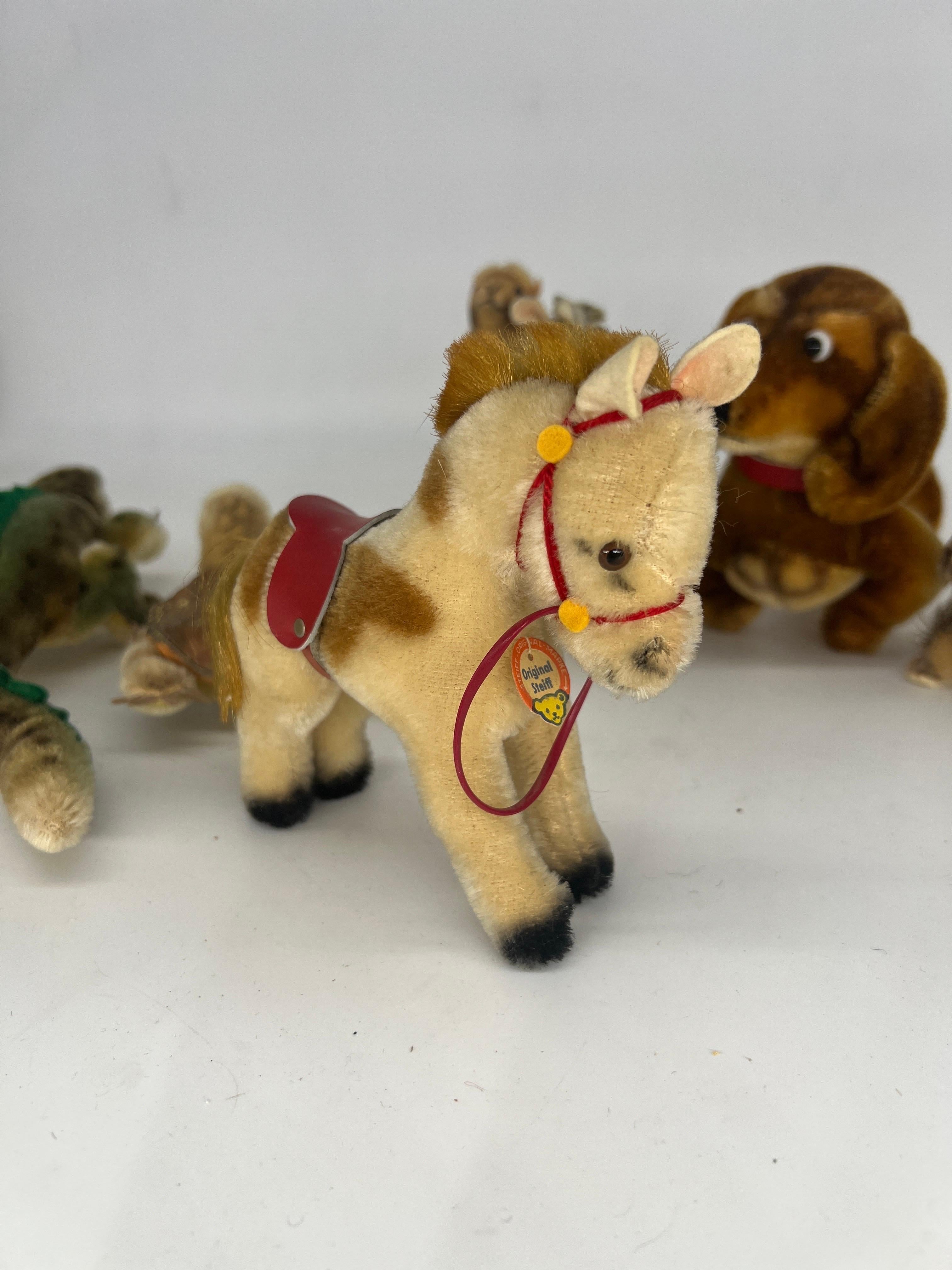 8 Antike & Vintage Steiff Miniatur Teddybär Stofftiere (20. Jahrhundert)