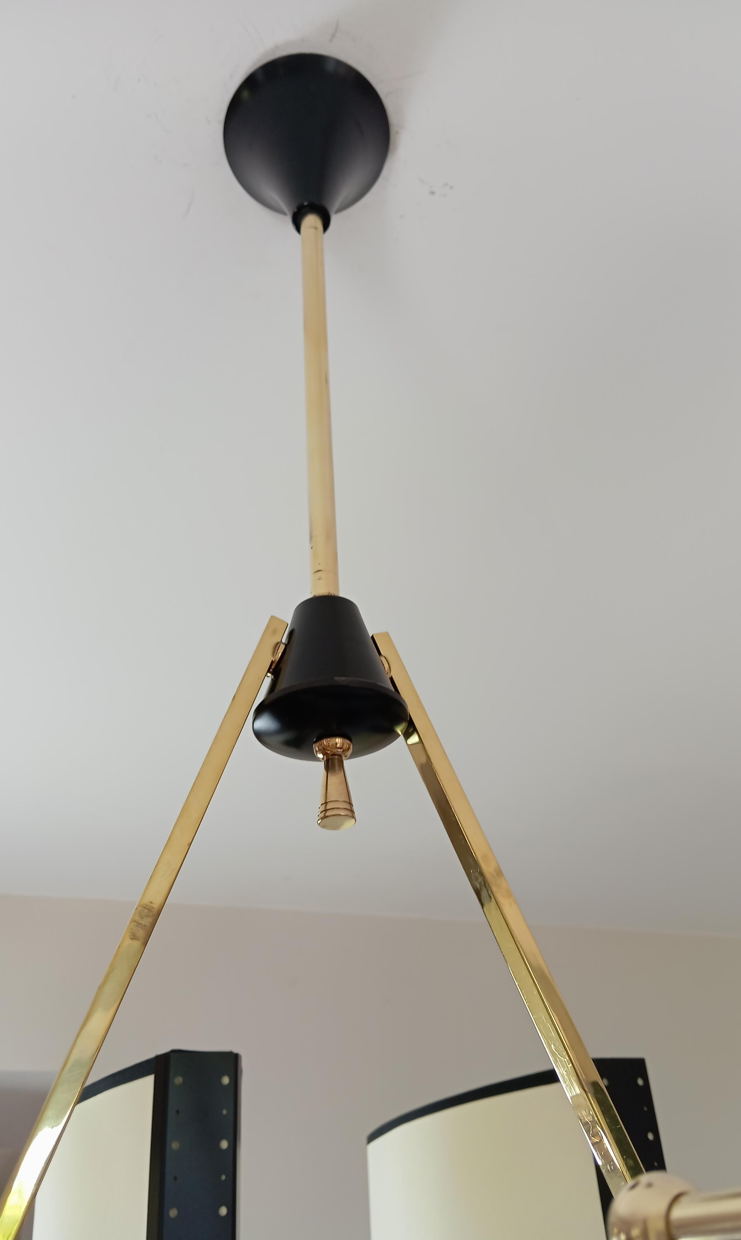 8-arm chandelier, Maion Lunel circa 1950 For Sale 4