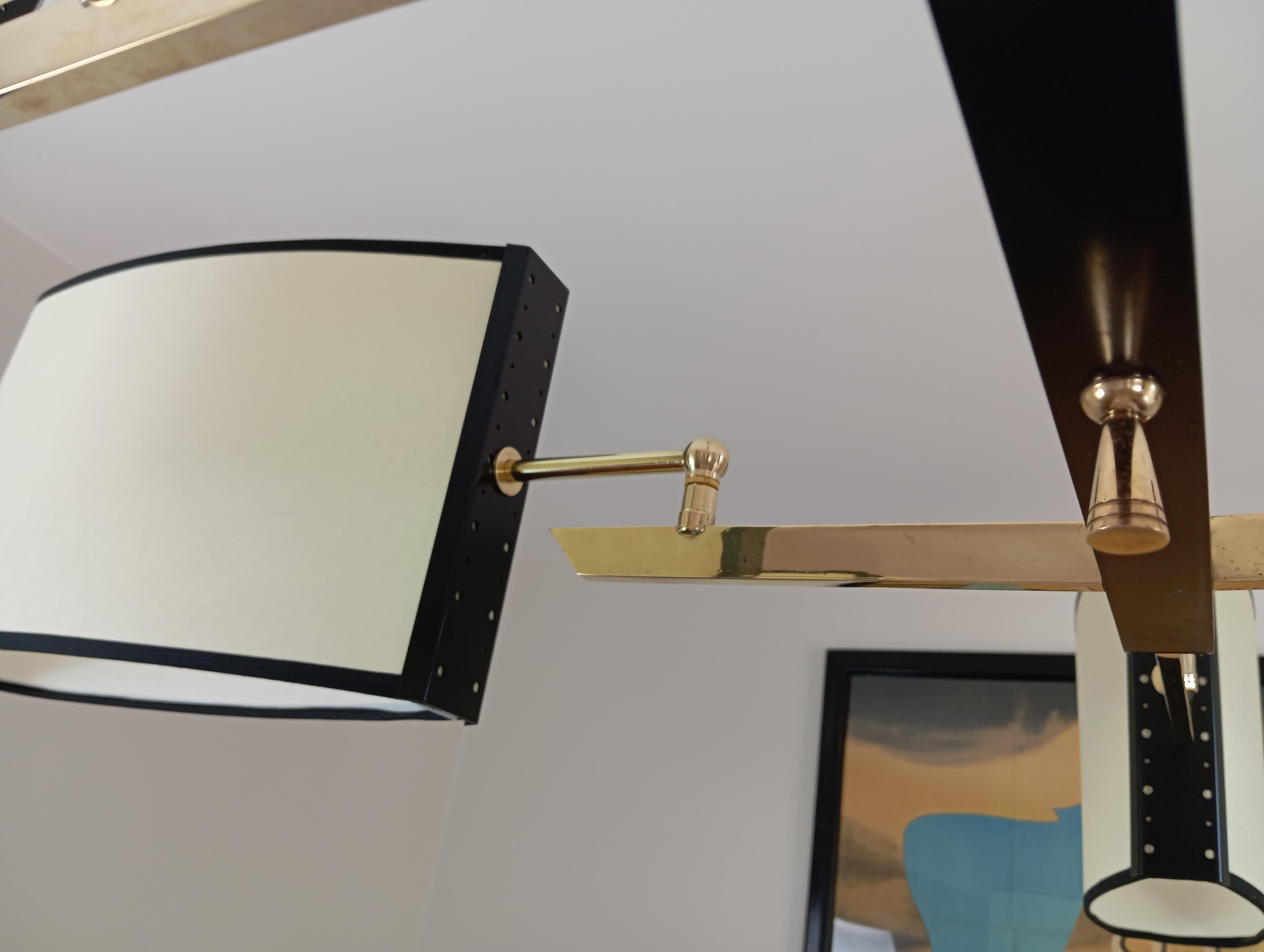 8-arm chandelier, Maion Lunel circa 1950 For Sale 2