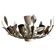 8-Armed Flush Mount by Vereinigte Werkstätten München, 1950s Germany