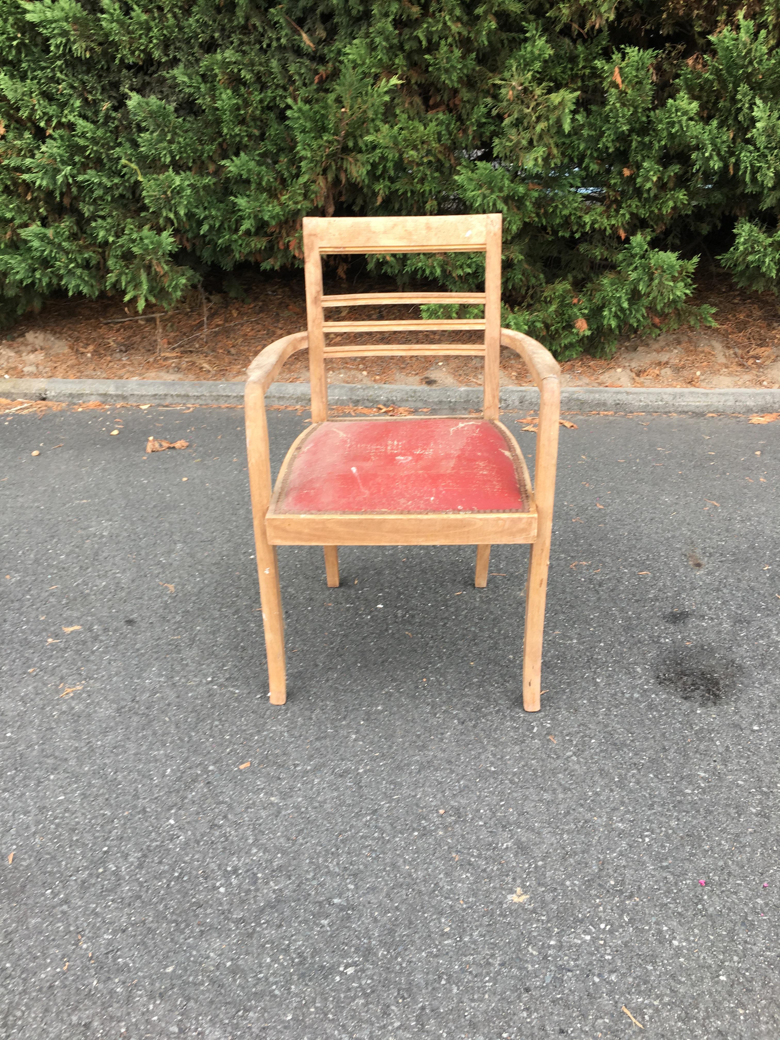 Mid-20th Century 8 Art Deco Armchairs, circa 1930-1940 For Sale