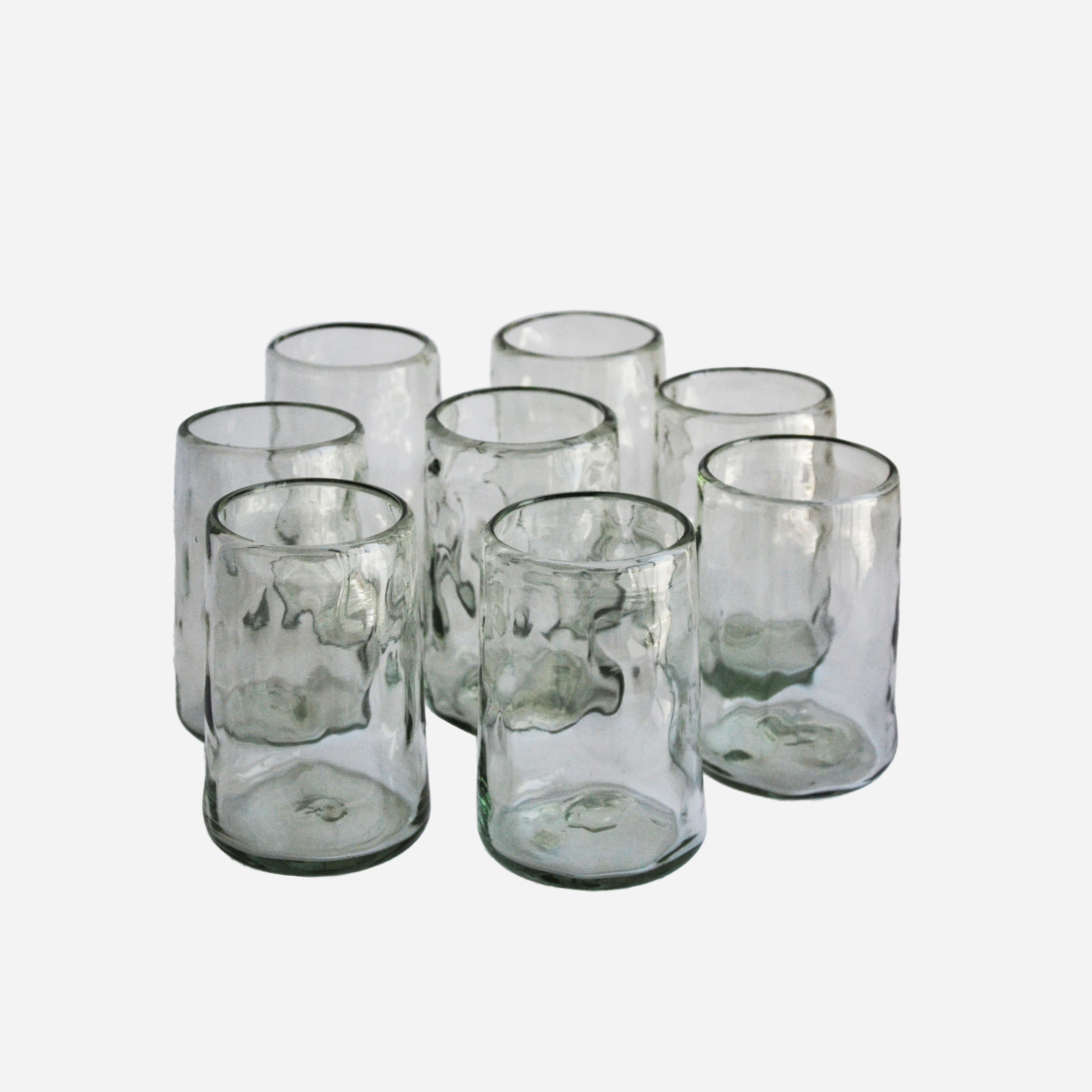 White lights is a set of handblown transparent glasses with an organic shape inspired by the natural surface of the land.

Nightlights of Mexico City collection of classic glasses inspired by the nightlife of Mexico’s cultural golden age in the