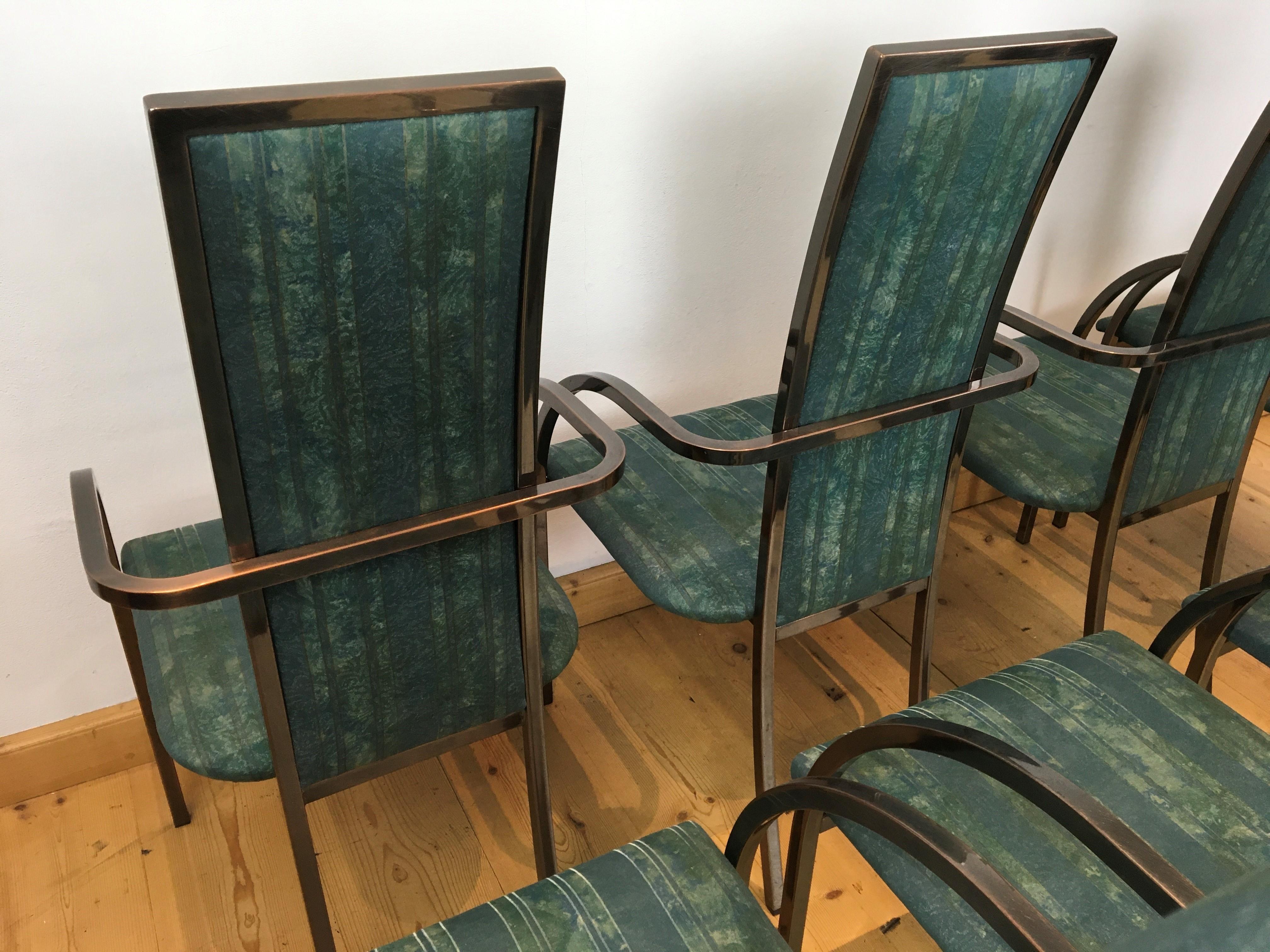 8 Belgo chrome Dining Room Chairs  , armchairs  For Sale 5