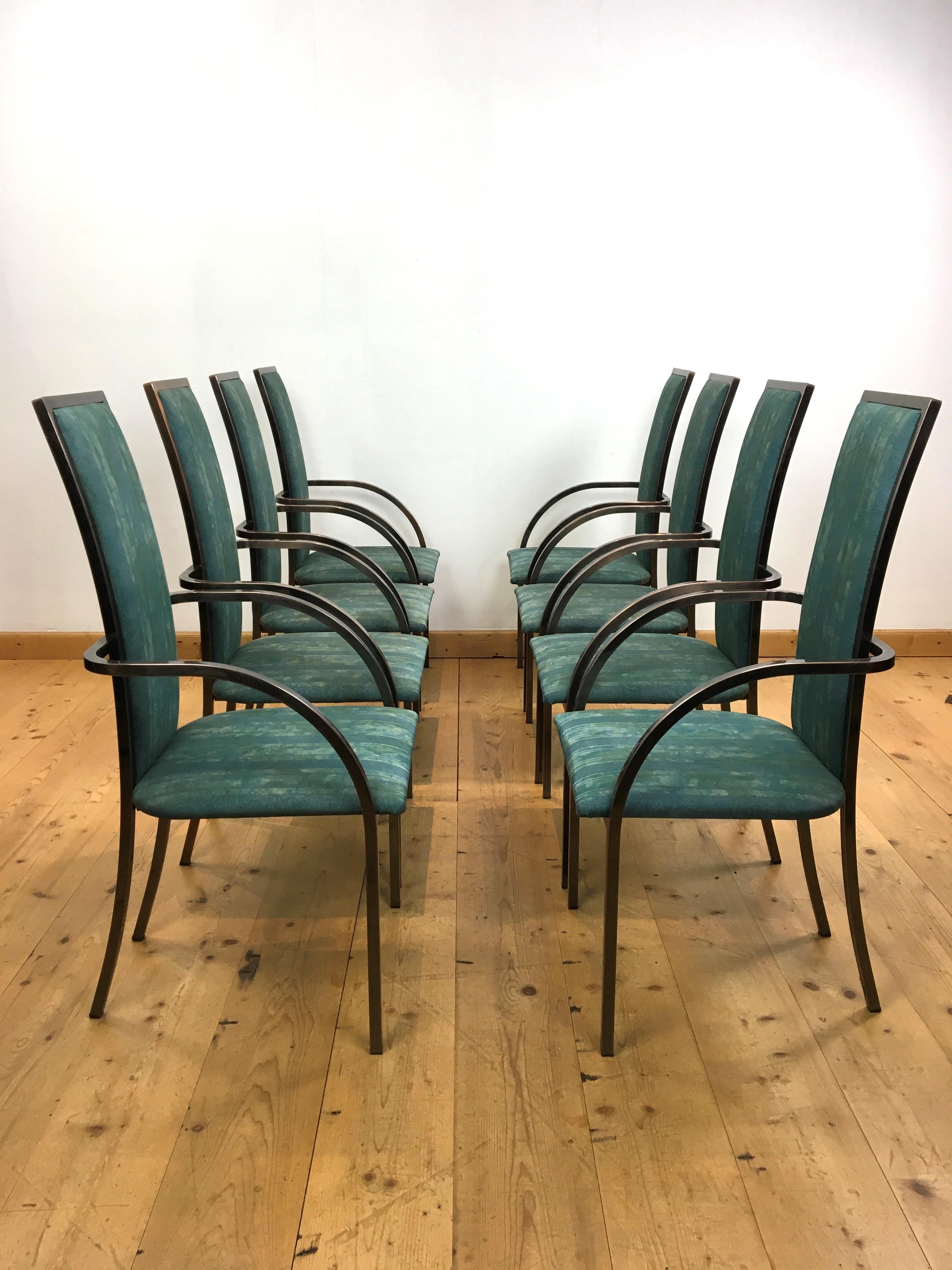 8 Belgo chrome Dining Room Chairs  , armchairs  For Sale 6