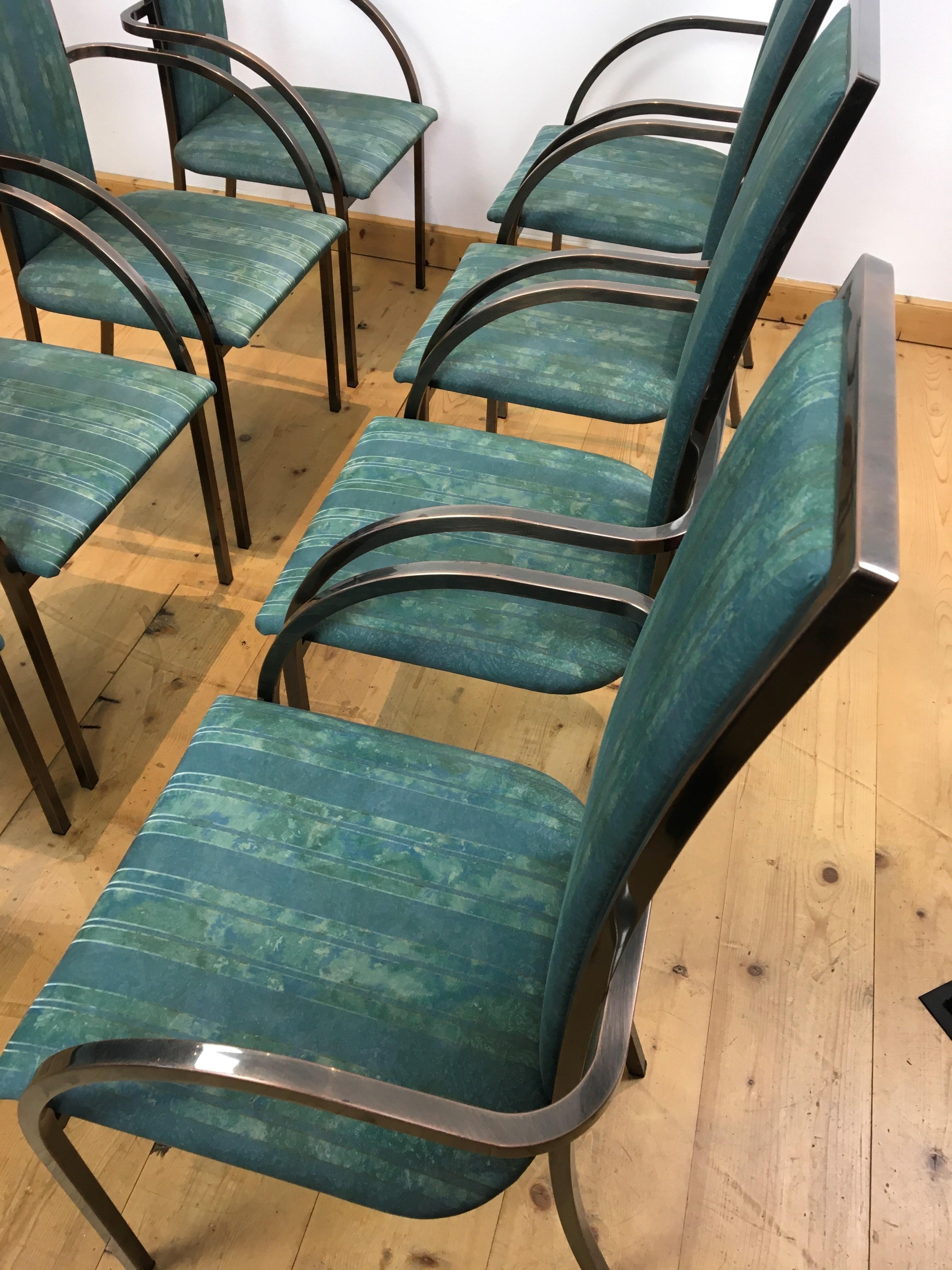 8 Belgo Chrome Stühle für das Esszimmer  Sessel  im Angebot 11