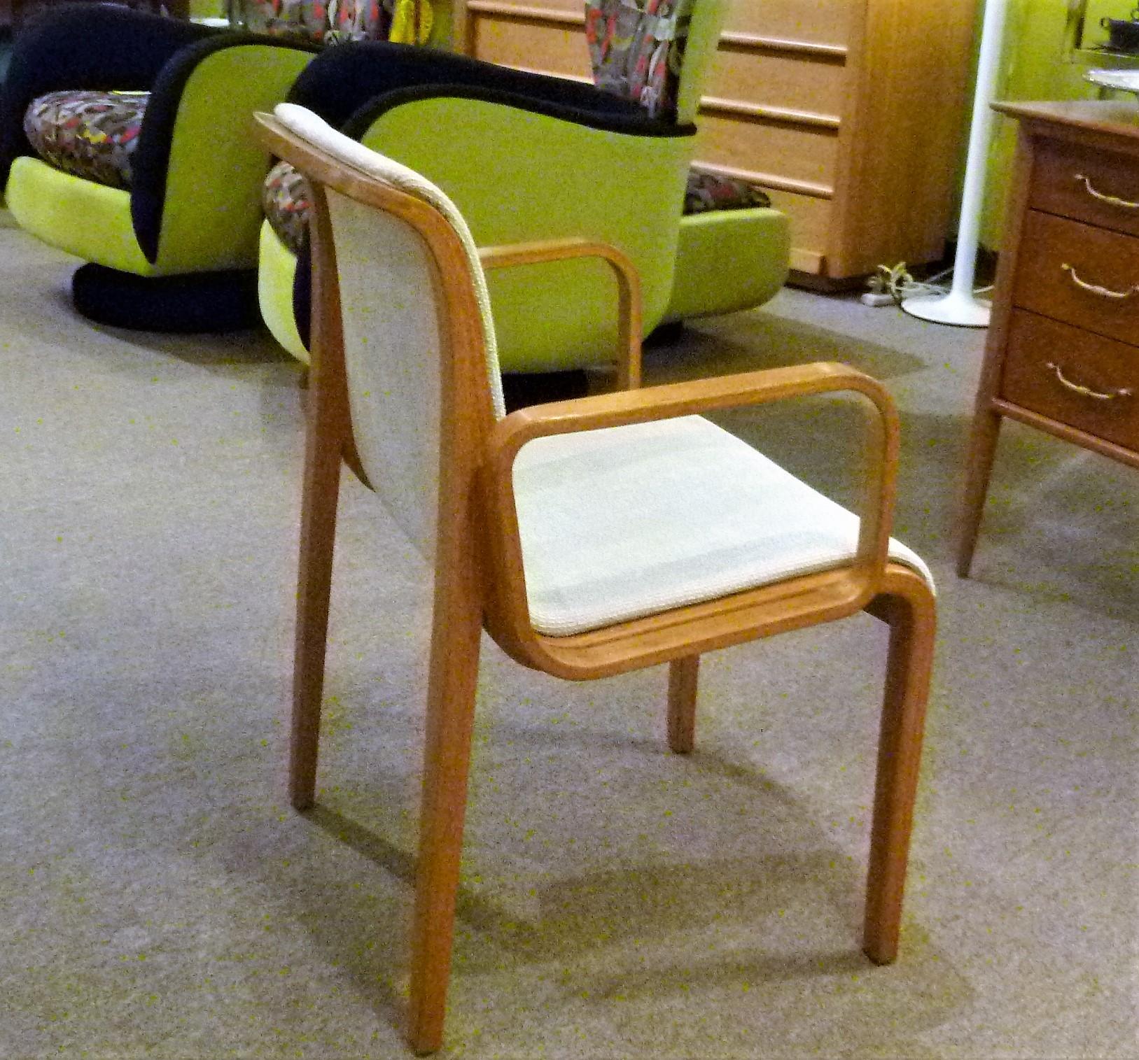 8 Bill Stephens Midcentury 1300 Series Armed Dining Chairs for Knoll 3