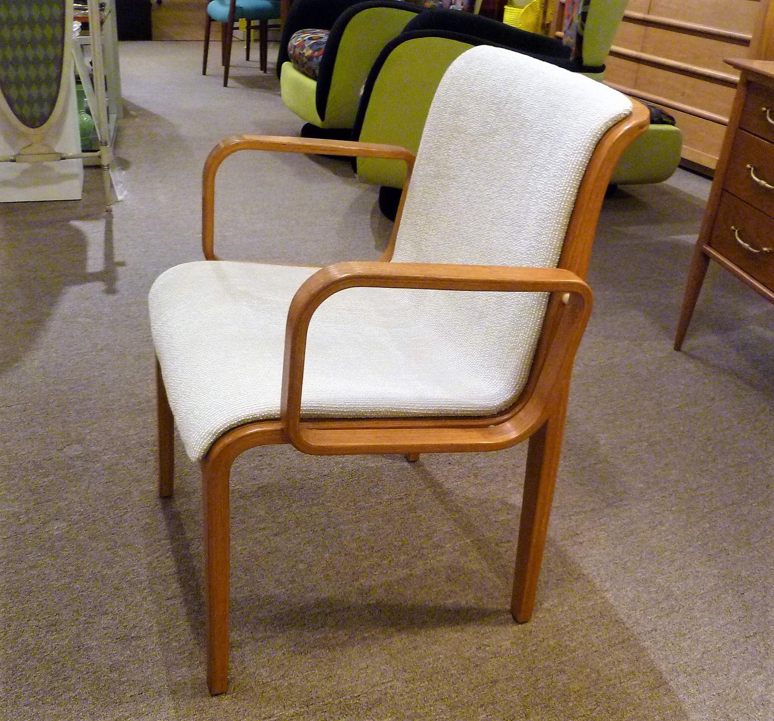 8 Bill Stephens Midcentury 1300 Series Armed Dining Chairs for Knoll 1
