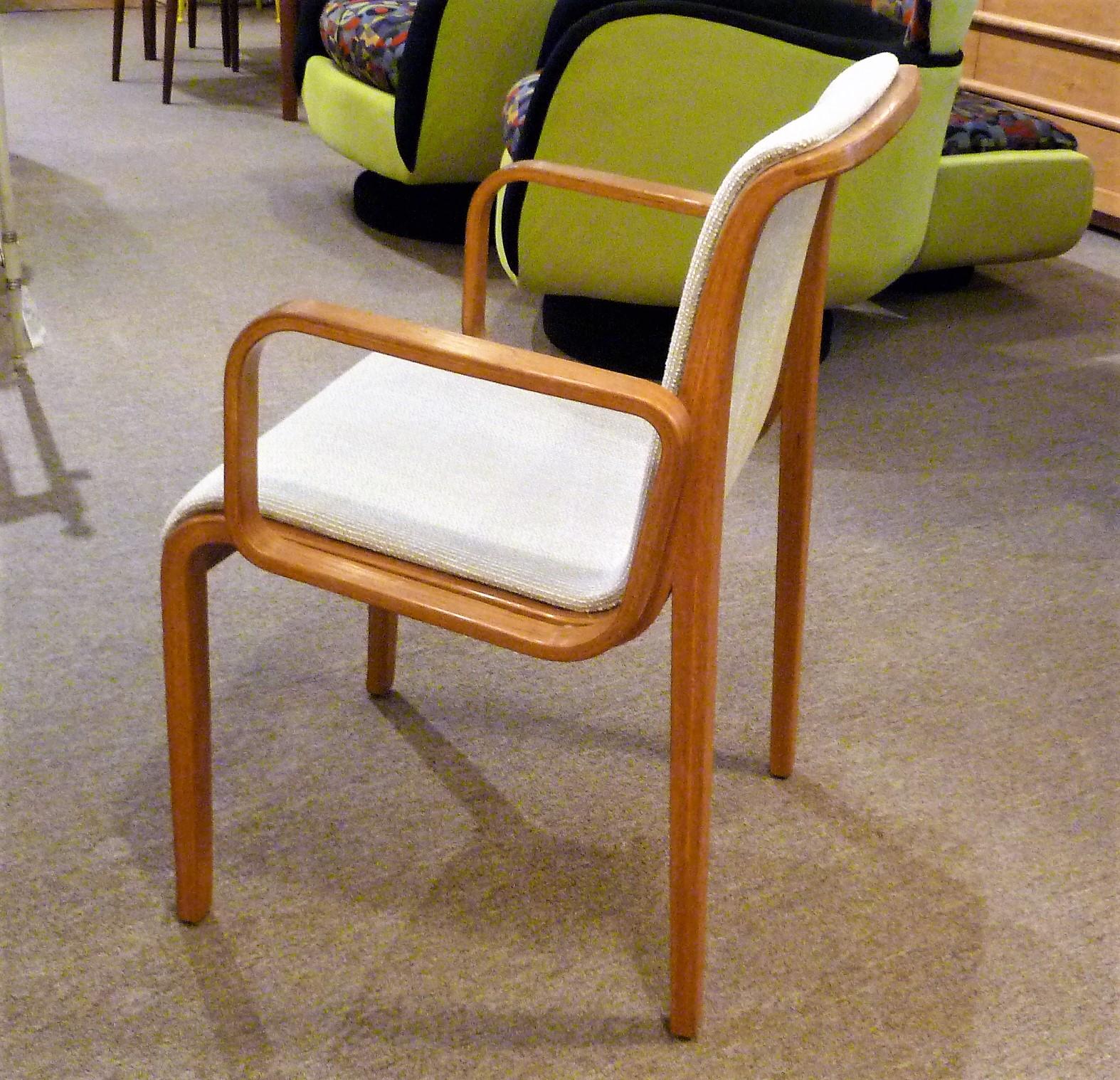8 Bill Stephens Midcentury 1300 Series Armed Dining Chairs for Knoll 2