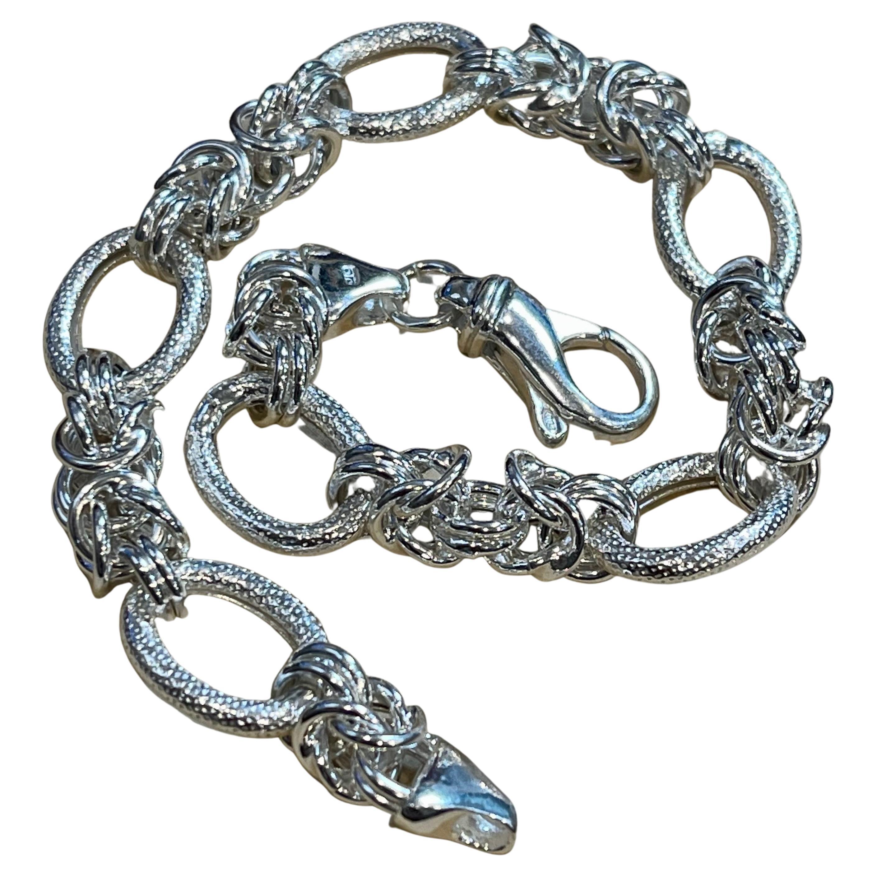 Antique Sterling Silver Link Bracelets - 666 For Sale at 1stDibs 