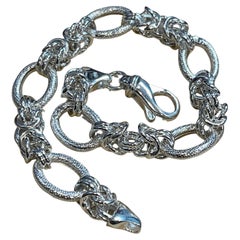 8" Bracelet Timeless Elegance Pure  Sterling Silver bracelet