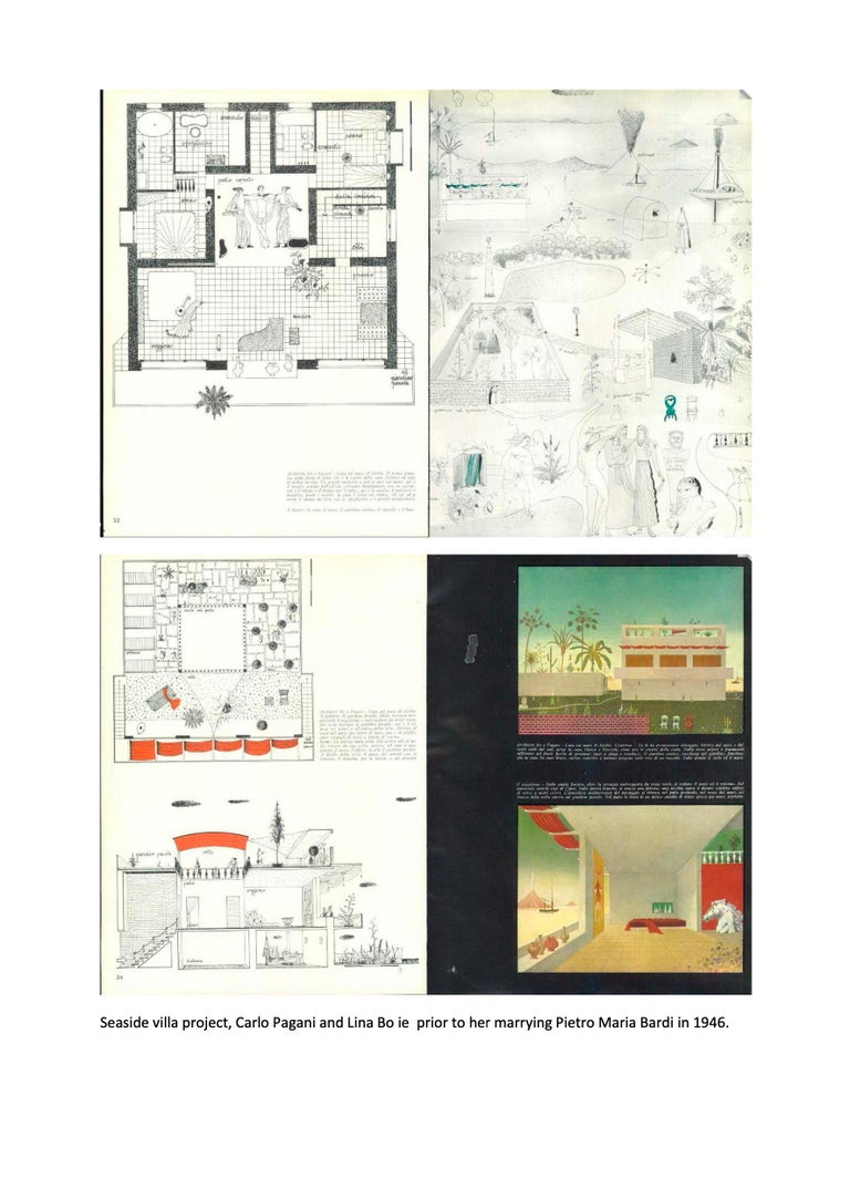 8 Brass Leg Chairs by Pagani, Partner of Gio Ponti and Lina Bo Bardi ...