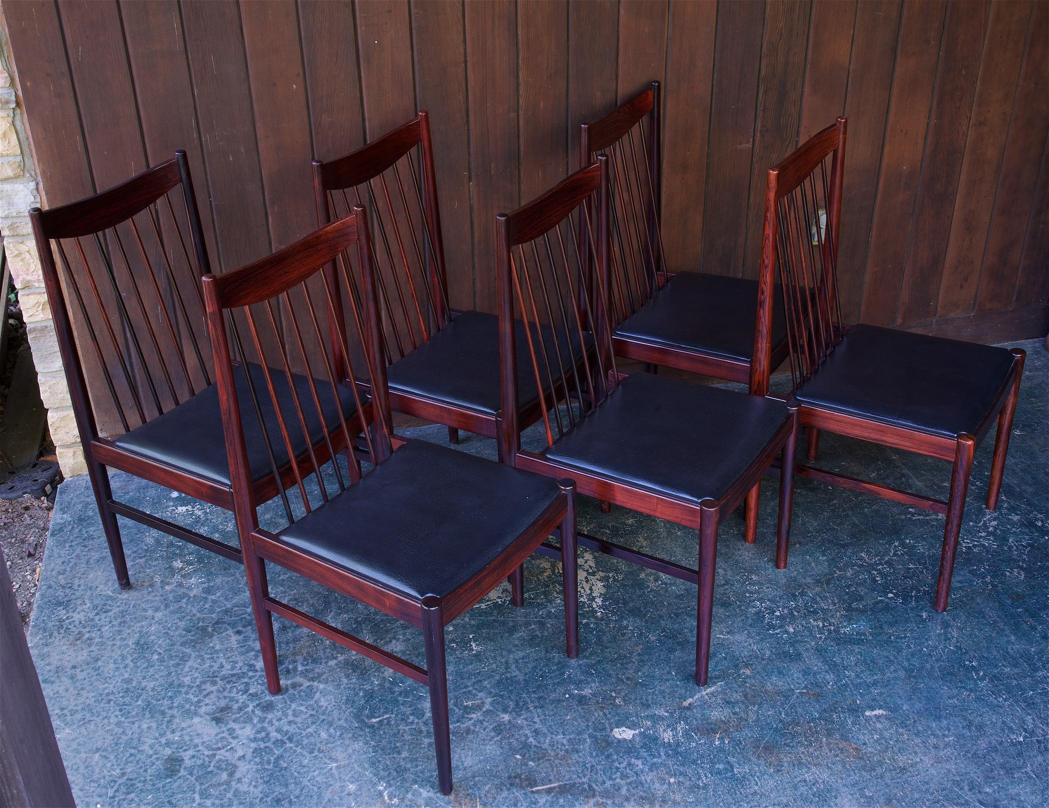 Milieu du XXe siècle 8 chaises de salle à manger danoises Sibast modèle n° 422 en vente