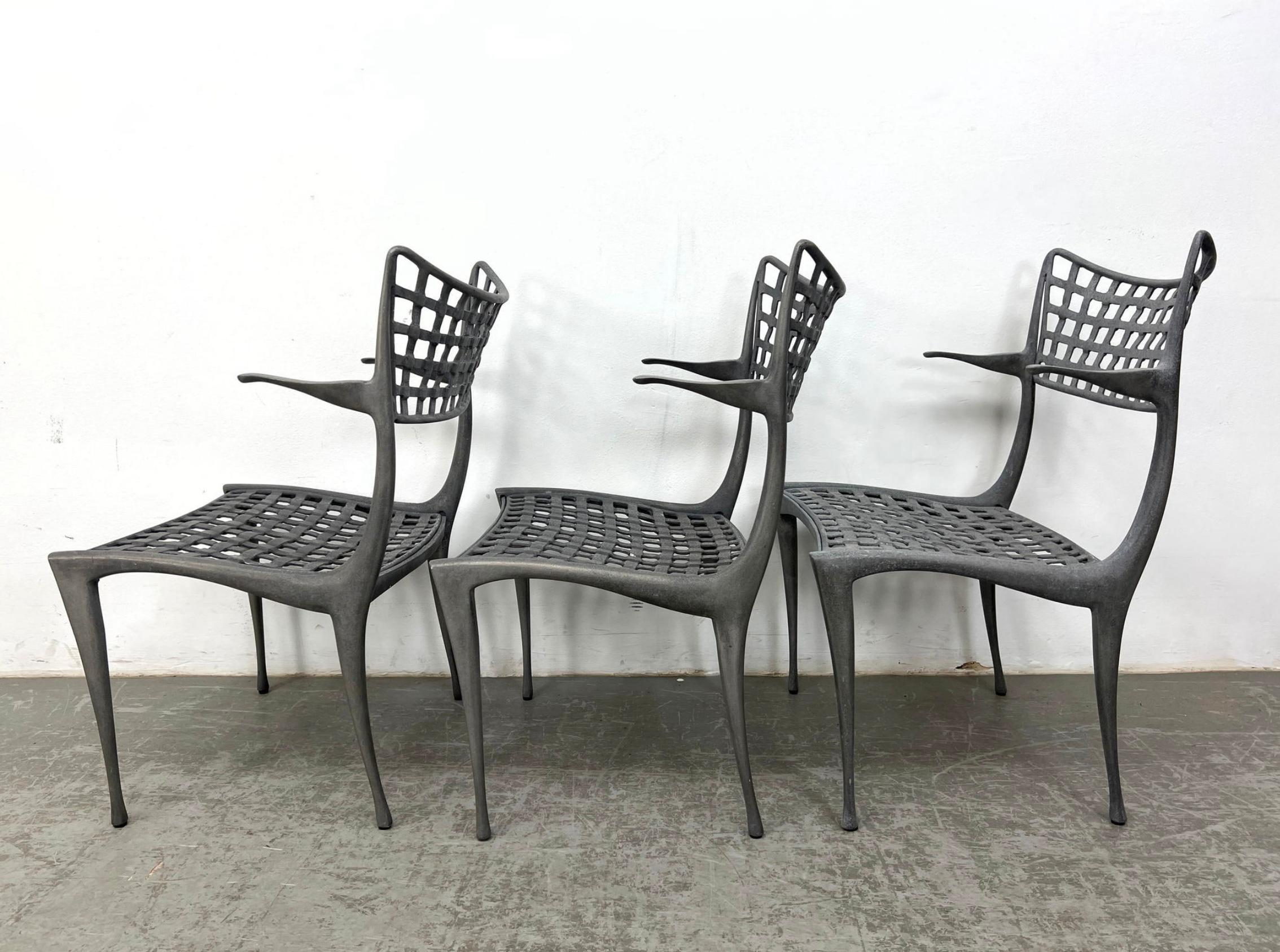 Aluminium 8 Fauteuils Brown Jordan Sol Y Luna en vente