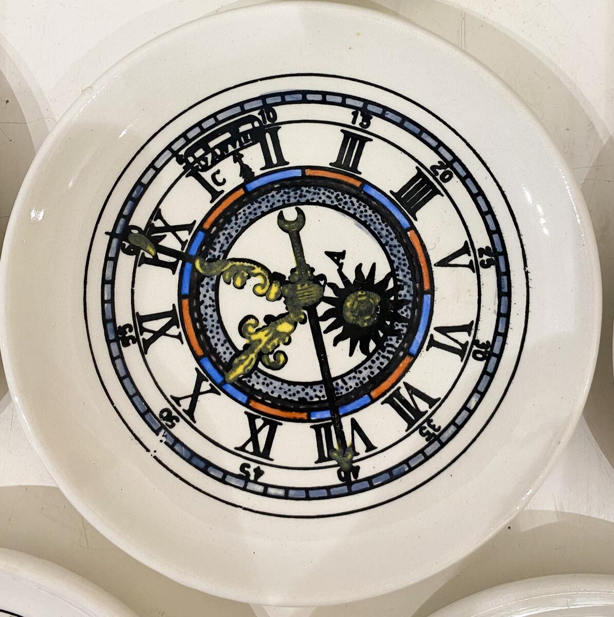 8 Sous-verres en porcelaine Bucciarelli Milano, design Fornasetti, Italie, 1960 en vente 1
