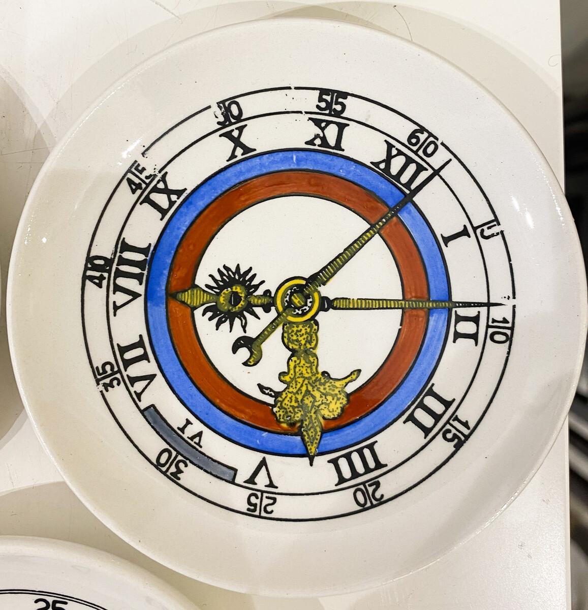 8 Sous-verres en porcelaine Bucciarelli Milano, design Fornasetti, Italie, 1960 en vente 2