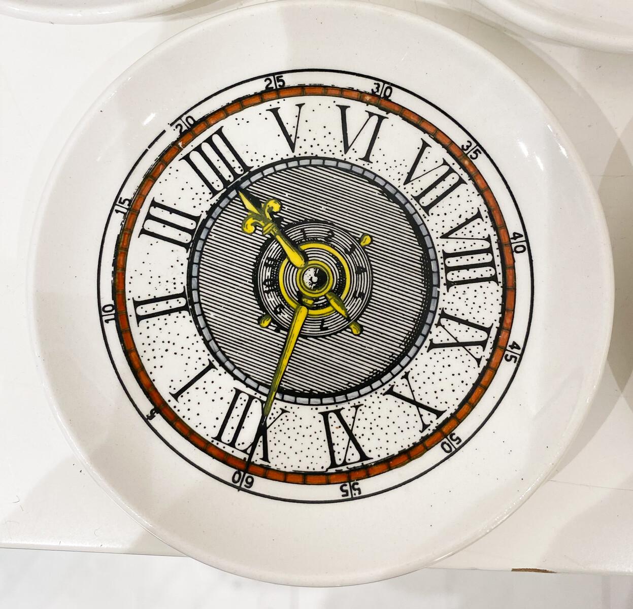 8 Sous-verres en porcelaine Bucciarelli Milano, design Fornasetti, Italie, 1960 en vente 4