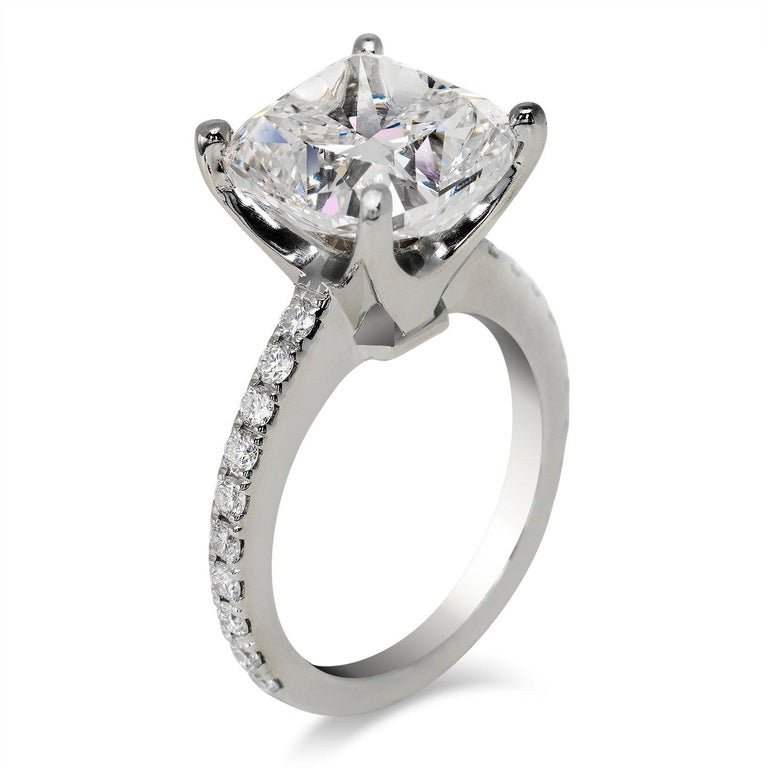 8 Carat Cushion Cut Diamond Engagement Ring GIA Certified G IF In New Condition For Sale In New York, NY