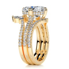 8 Carat Cushion Statement Brilliant White / D color FL/IF Diamond Ring