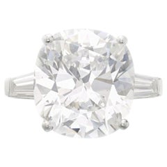 8 Carat Cushion Statement Brilliant White / J color VS  Diamond Ring
