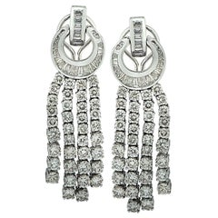 8 Carat Diamond Dangle Earrings