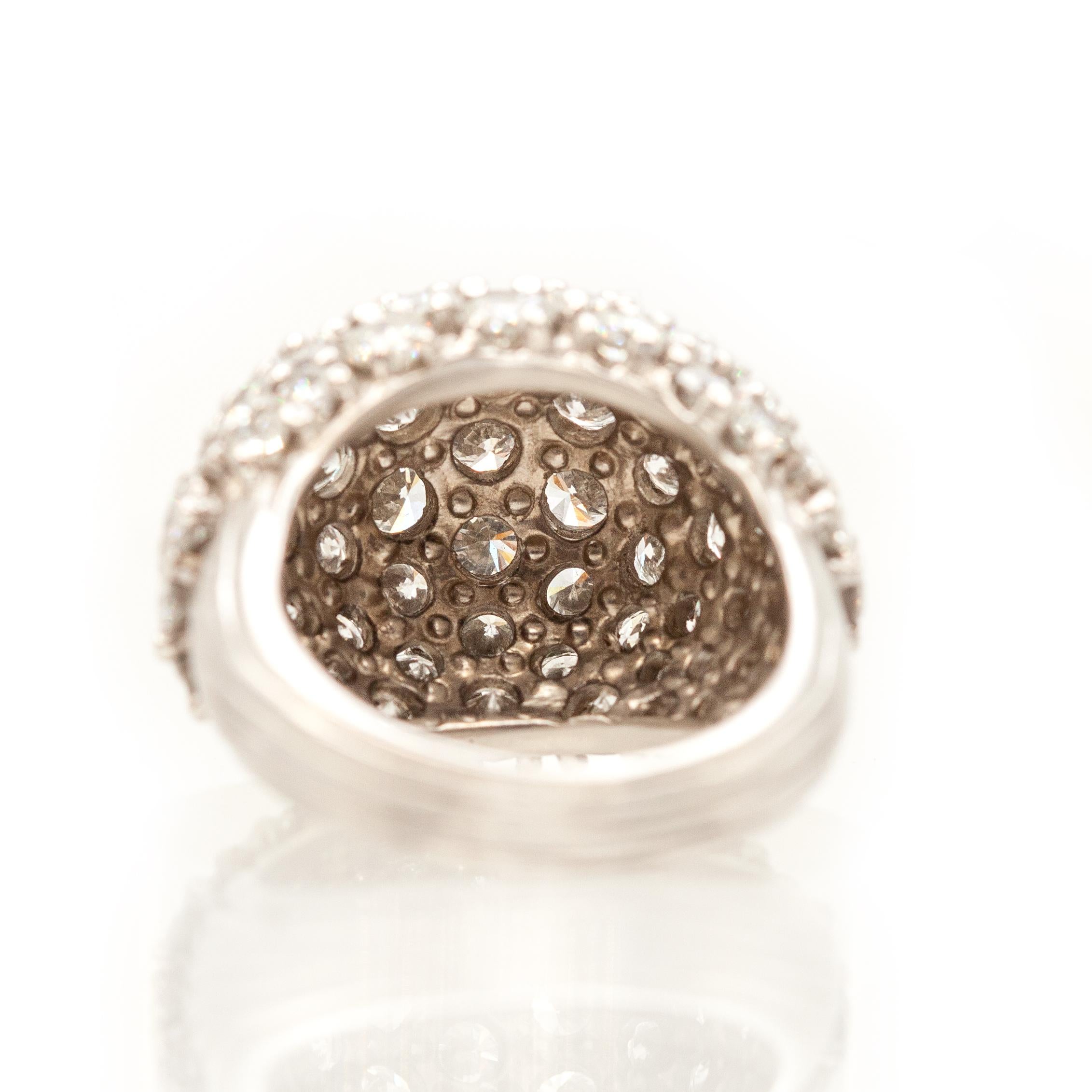 8-carat Diamond Dome Ring in Platinum For Sale 2