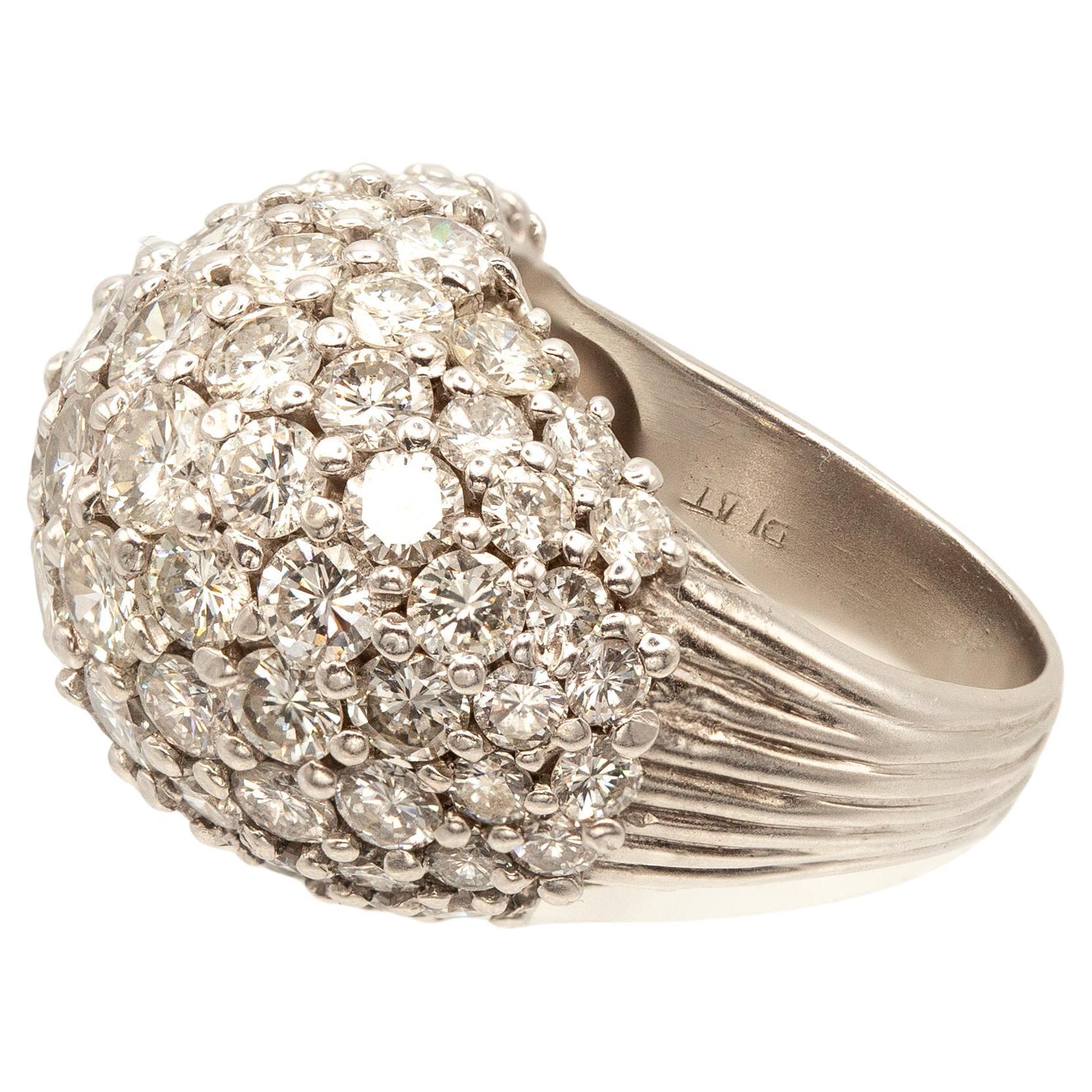 8-carat Diamond Dome Ring in Platinum