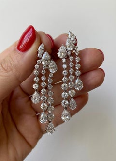 8 Carat Diamond Drop Earrings – Rivière Collection
