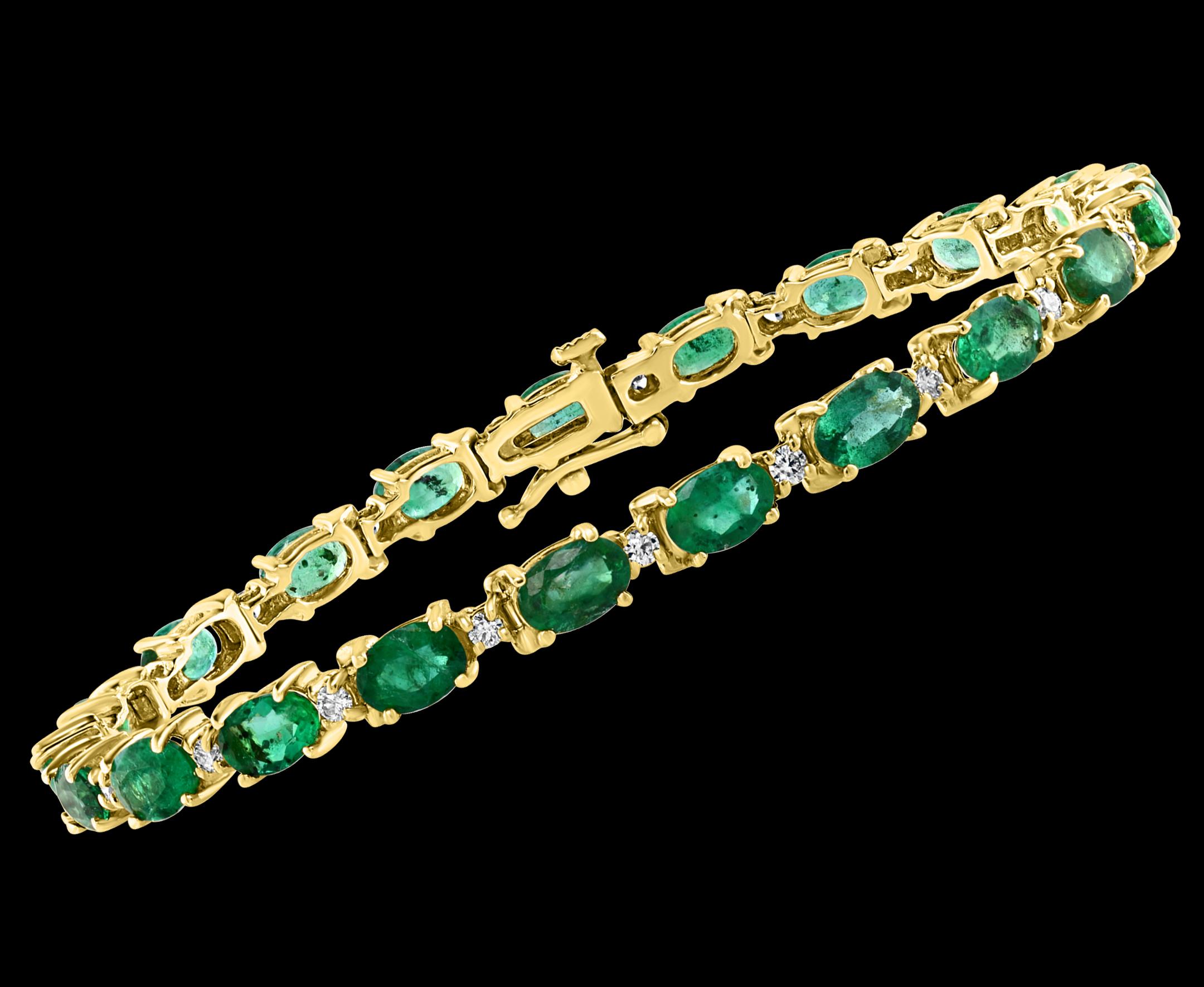 emerald bracelet gold
