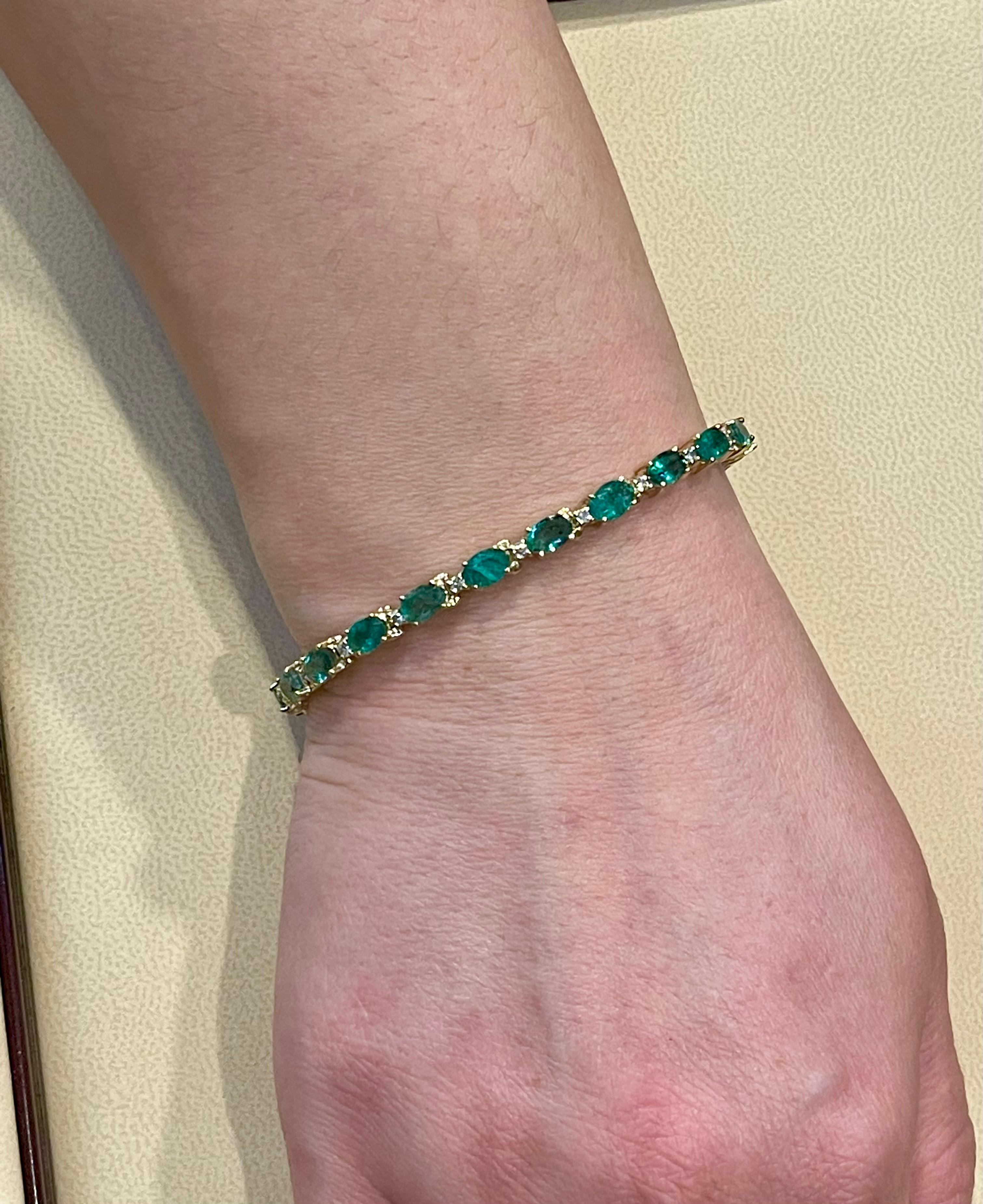 emerald gold bracelet