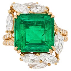 8 Carat Emerald-cut Statement 14K White Gold Heirloom-Worthy Glow