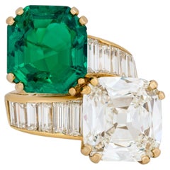 8 Carat Emerald-cut Statement 14K White Gold Timeless Brilliance