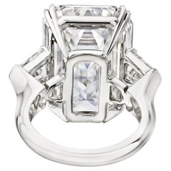 8 Carat Emerald-cut Statement Type IIa FL/IF 14K White Gold Diamond Ring