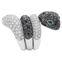 8 Carat Masterpiece Pave Diamond Snake Ring