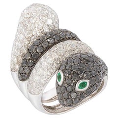 8 Carat Masterpiece Pave Diamond Snake Ring