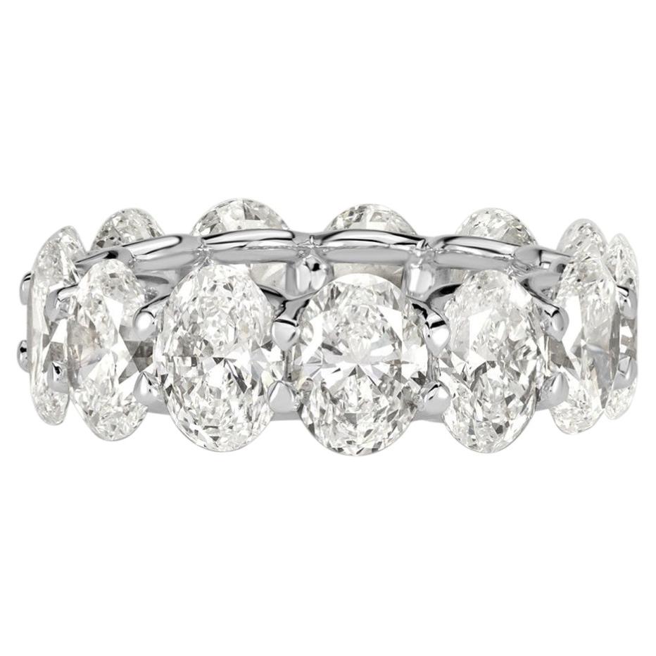 8 Carat Oval Band Brilliant  Timeless Brilliance Collector-Grade  Eternity Ring For Sale