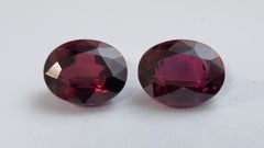 8 carat pair of natural mozambique rubies