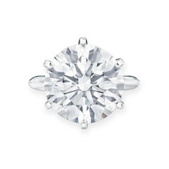 8-Carat Round Brilliant F VVS Diamond Ring  High Jewelry Masterpiece