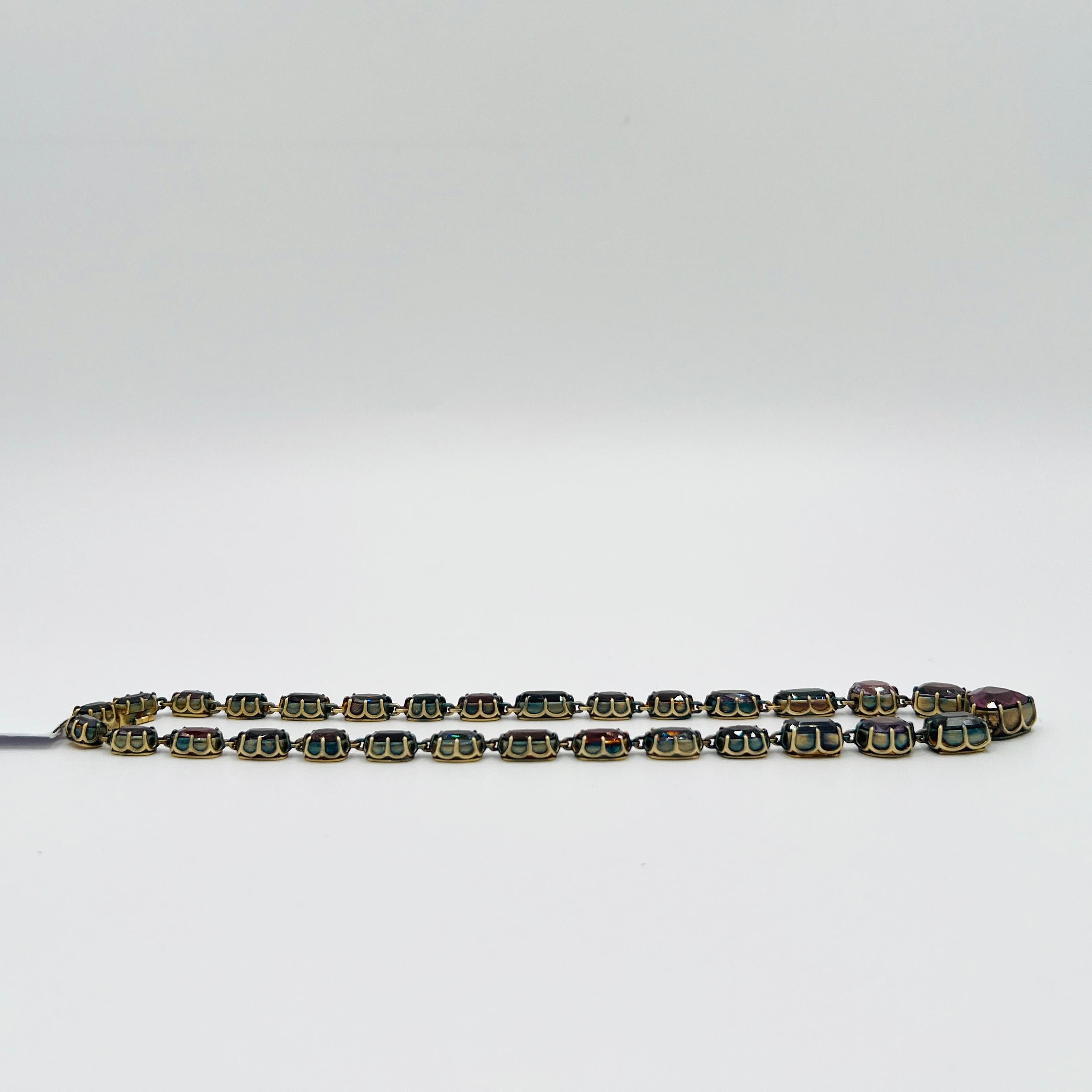 Collier de 8 carats en forme de cœur et de spinelle en or jaune 18 carats en vente 2