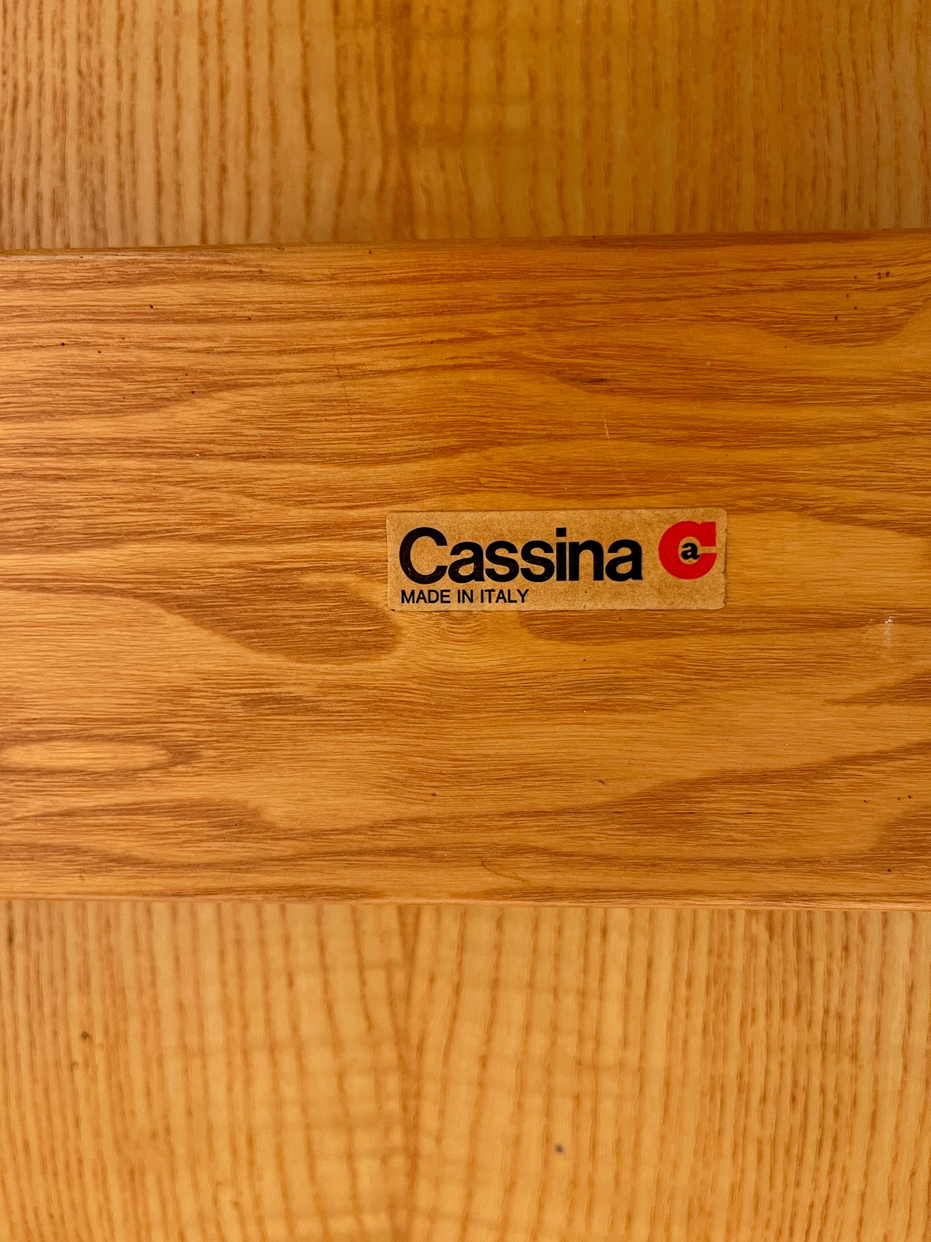 8 Chairs and Dining Table by Afra and Tobia Scarpa Model 121 for Cassina 11