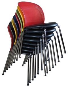 8 Christoph Hindermann Sillas de oficina apilables postmodernas Orta Dietiker