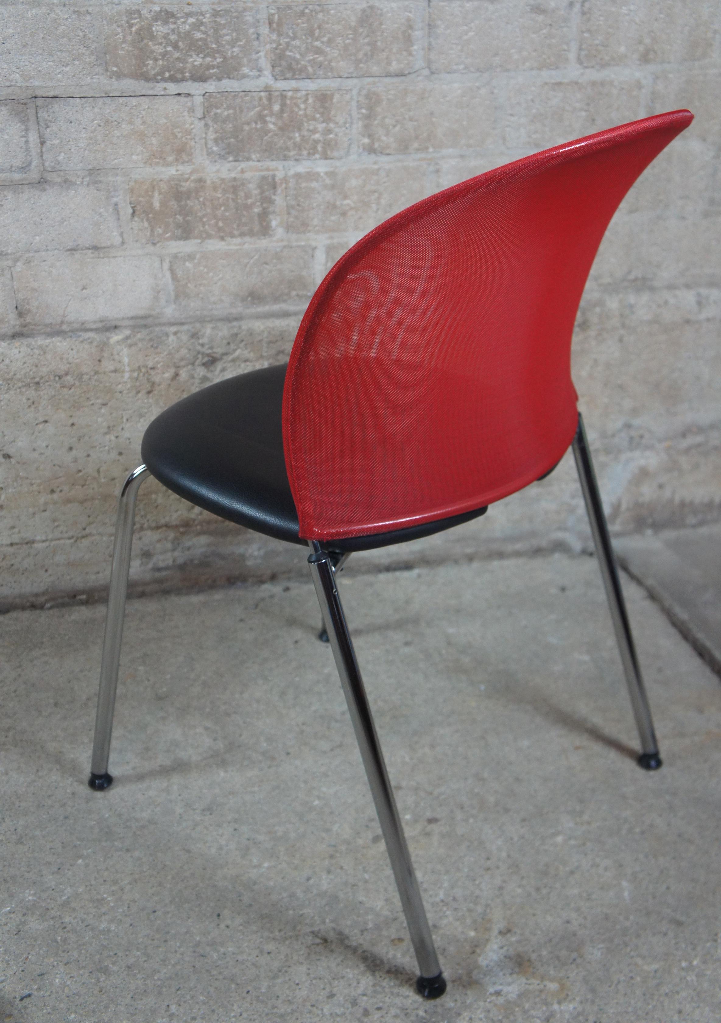 Fabric 8 Christoph Hindermann Postmodern Orta Stacking Dining Office Chairs Dietiker