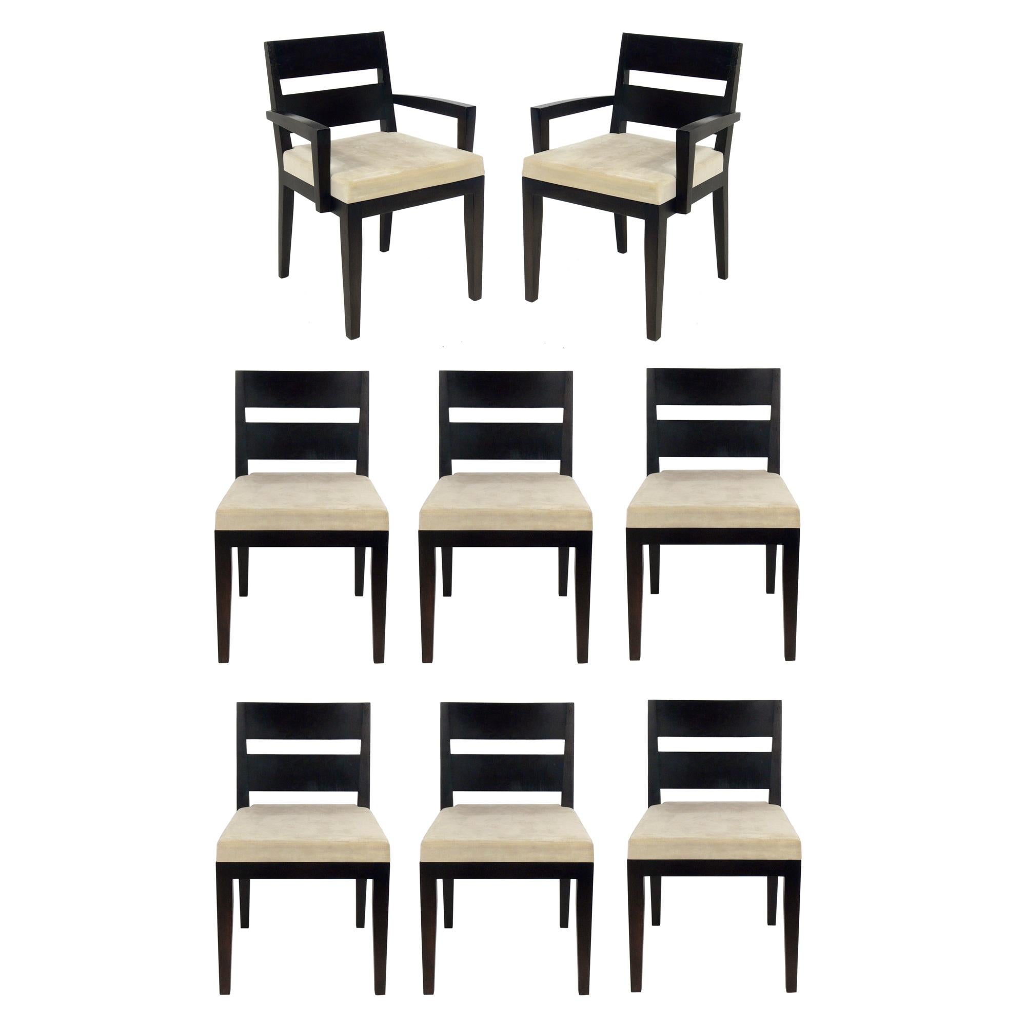 8 Clean Lined Modern Dining Chairs by Desiron