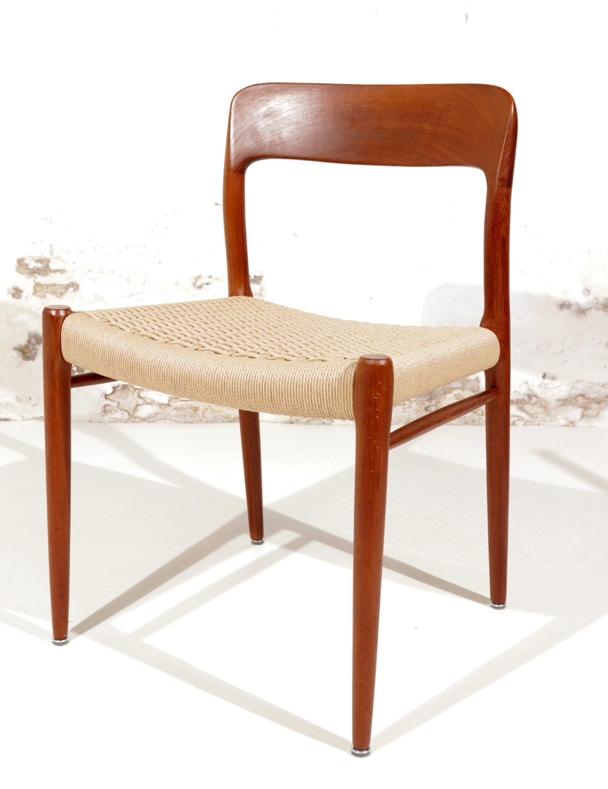 2 sets of 4 Danish Design Niels Otto Moller Model 75 Dining Chairs JL Molller 3