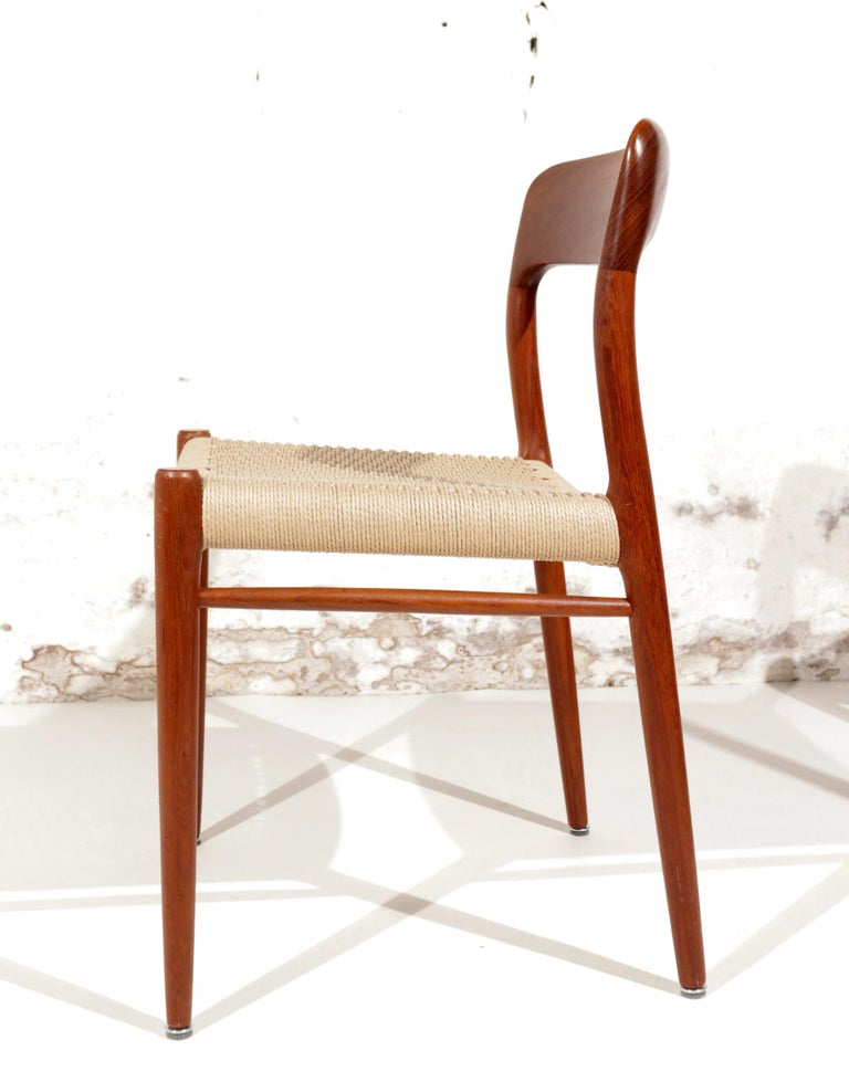 2 sets of 4 Danish Design Niels Otto Moller Model 75 Dining Chairs JL Molller 3