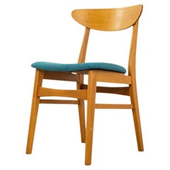 8 Danish Mid-Century Beech Dining Chairs