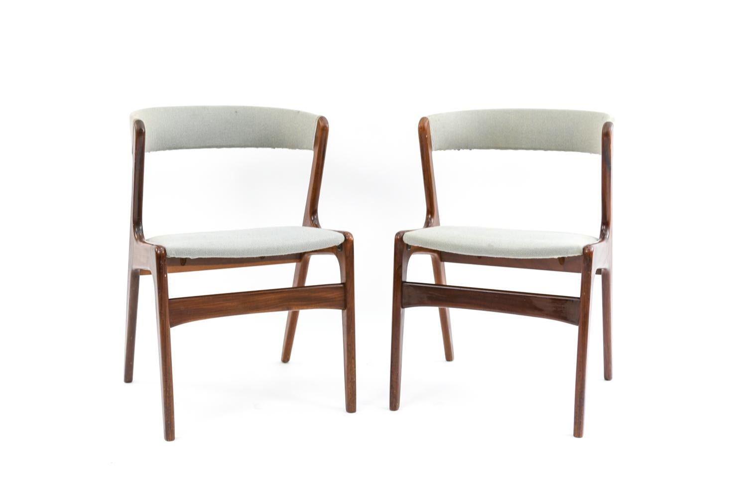 Mid-20th Century '8' Danish Midcentury Dining Chairs by Kai Kristiansen