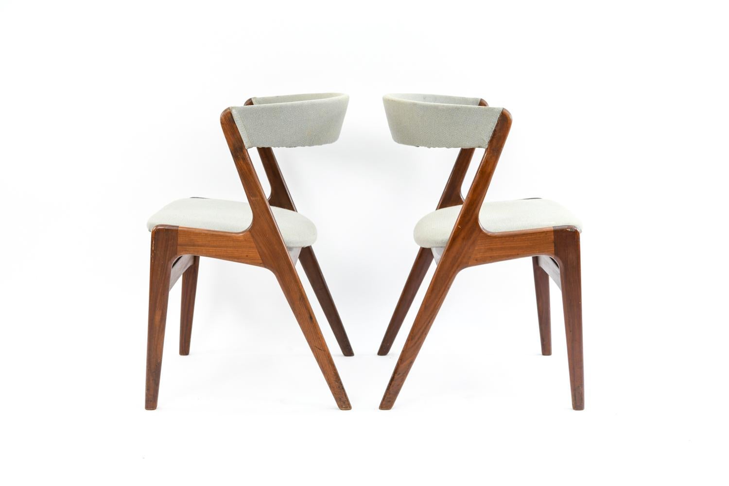 Teak '8' Danish Midcentury Dining Chairs by Kai Kristiansen
