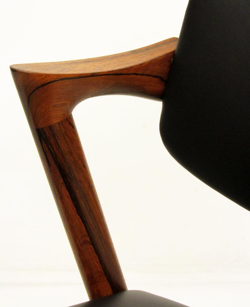 20th Century 8 Danish Model 42 Dining / Conference Chairs in Rio Rosewood by Kai Kristiansen