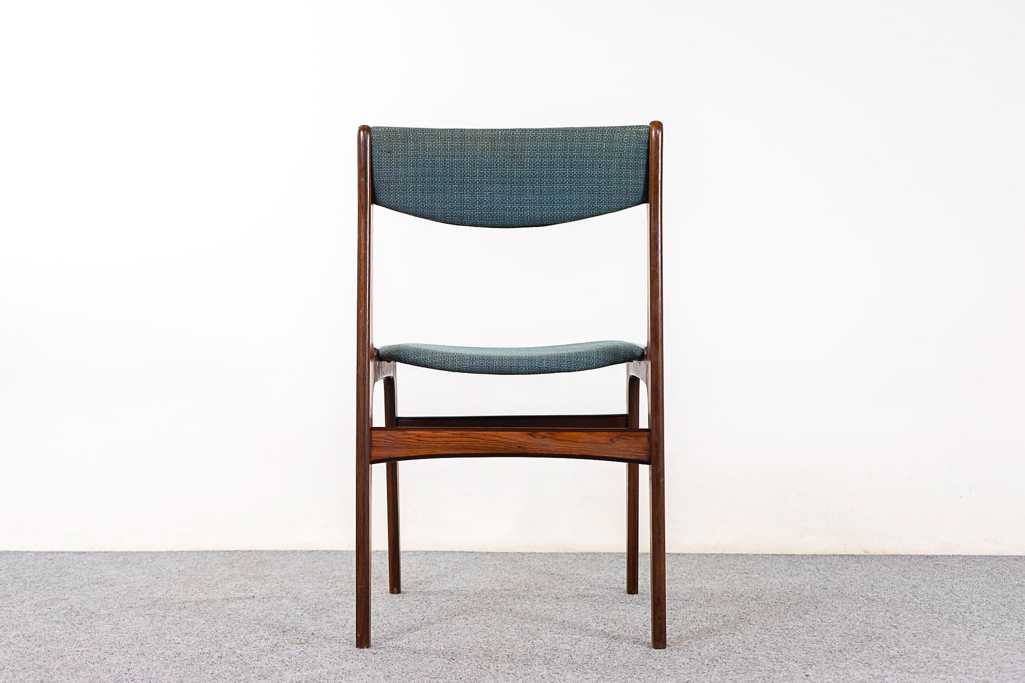 8 Danish Modern Rosewood Dining Chairs For Sale 3